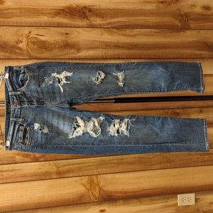 Judy blue distressed boyfriend fit jeans